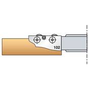 Porte-outils à plate-bande - à 3 coupes et à profils interchangeables